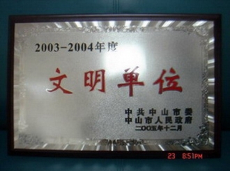 2003—2004年度文明单位